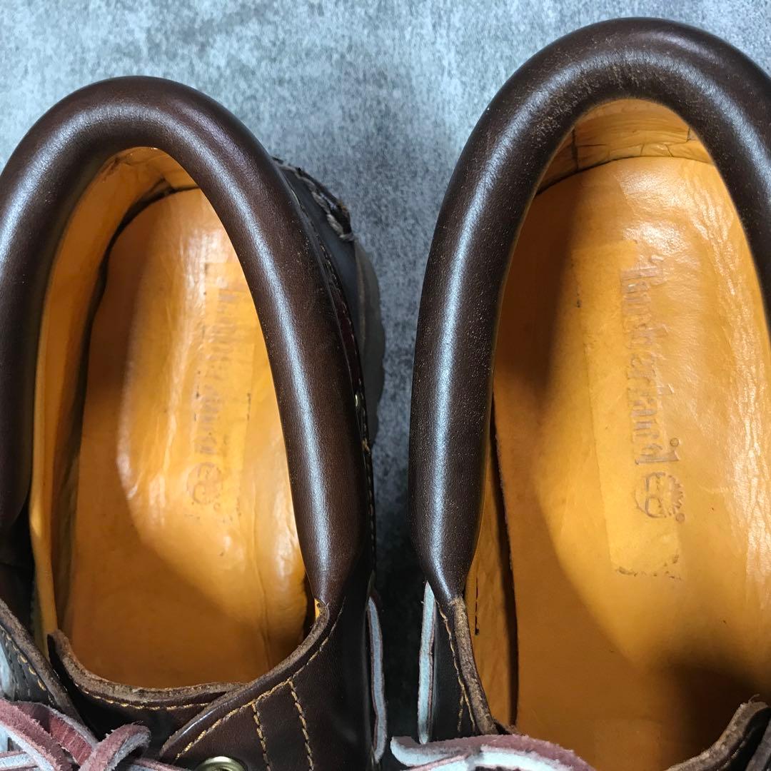 美品　ティンバーランド 3EYE デッキシューズ 30003 25cm 茶