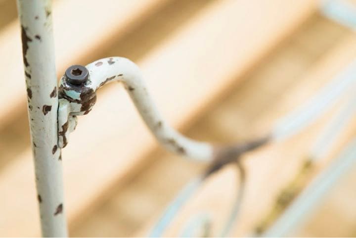 フレンチアンティーク　アイアンベッド　スノコ付き