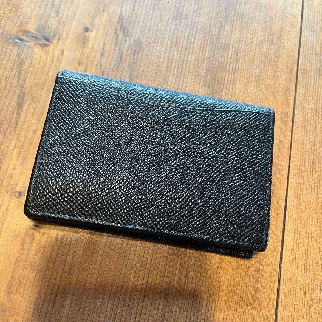 BVLGARI 名刺入れ 黒 レザー