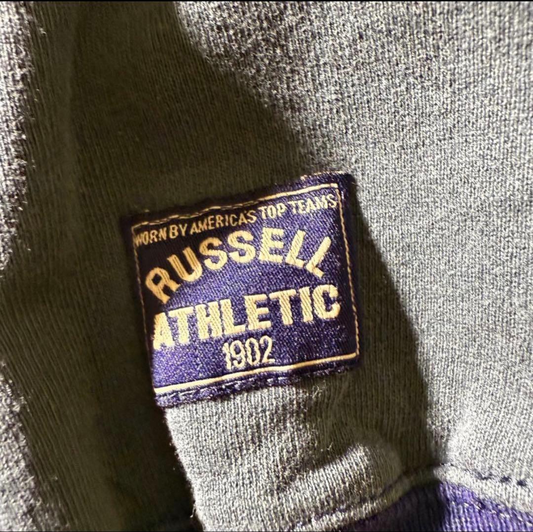 RUSSELL ATHLETICバイカラースウェット短丈USA製90s希少当時物