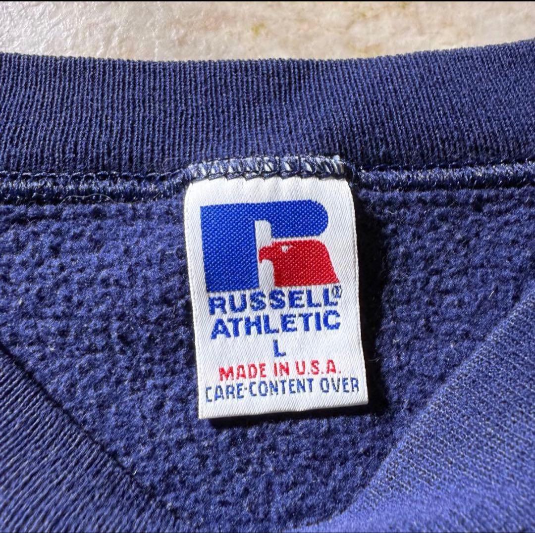 RUSSELL ATHLETICバイカラースウェット短丈USA製90s希少当時物