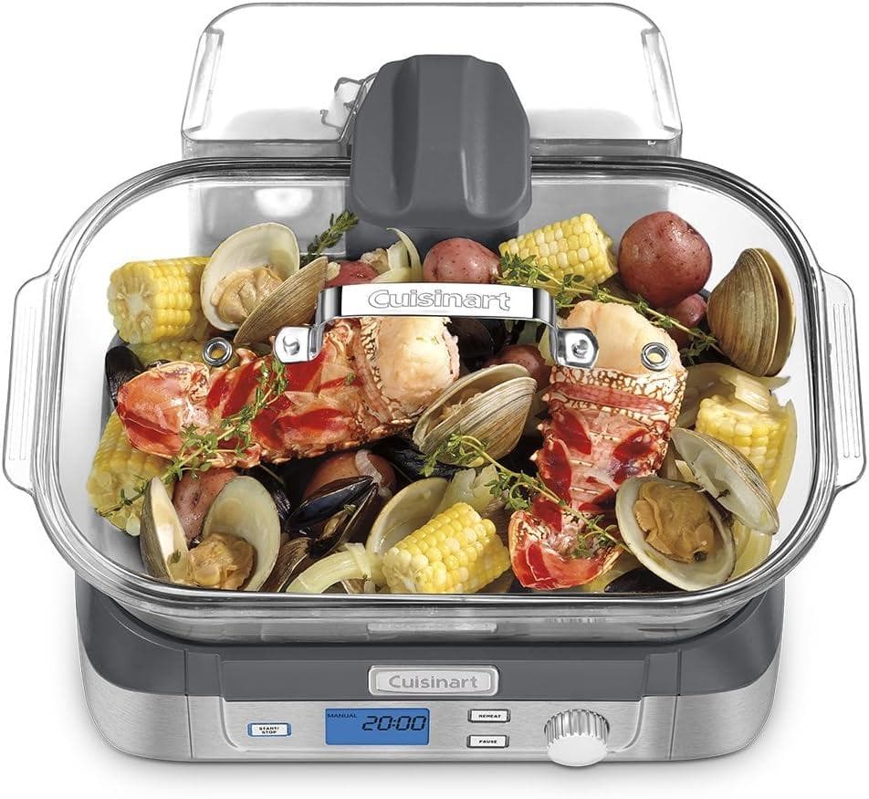 Cuisinart STM-1000 ガラススチーマー ステンレス