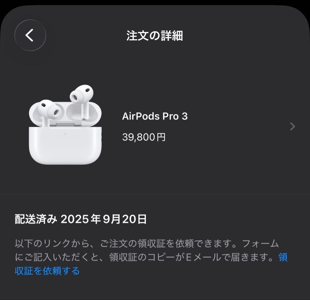 AirPods Pro 3 第３世代 第三世代 Apple ESRケース付き