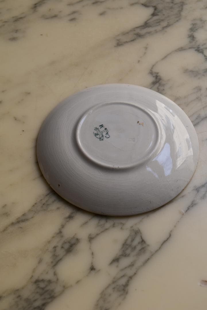 美品クレイユモントロー　ミュゲ　すずらん皿　プレート　フランスアンティーク