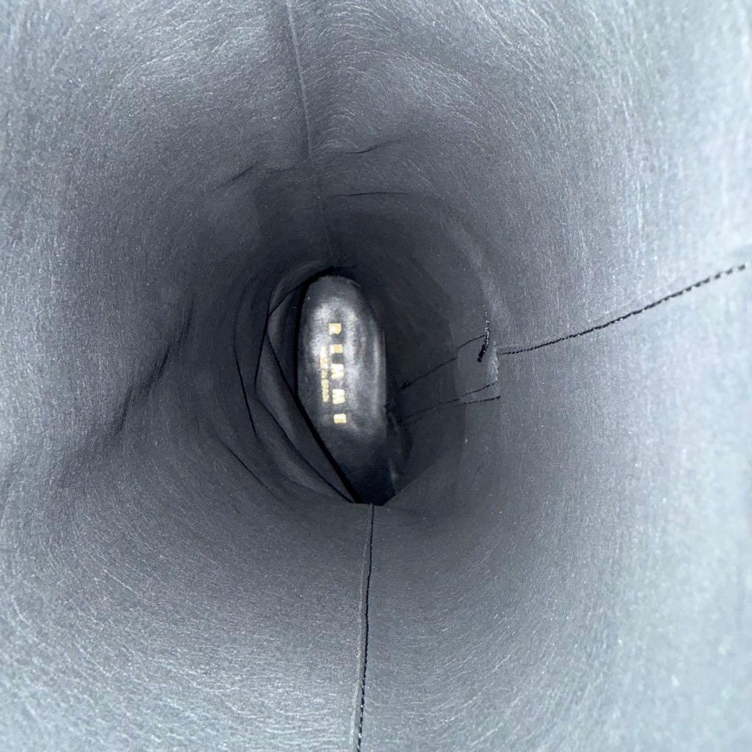 美品✨ REMME ロングブーツ　サイドジップ　サイドゴア　ブラック　レザー