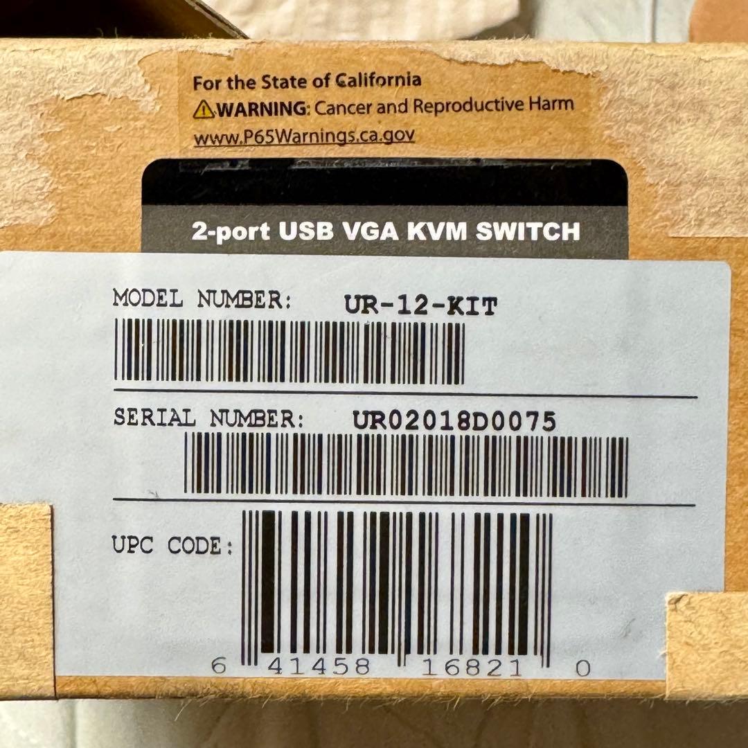 CONNECTPRO UR-12 2ポート KVMスイッチ