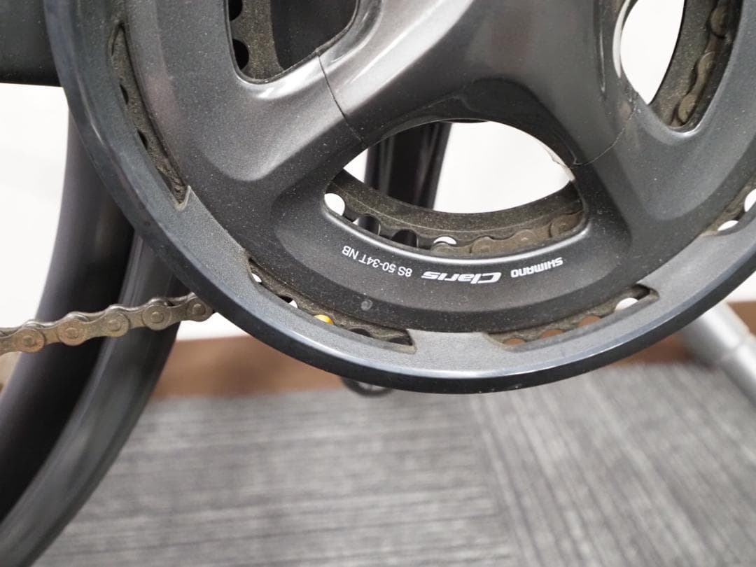 走行50キロ 毘沙 ５号 M カーボンフレーム ディスクブレーキ エアロスポーク