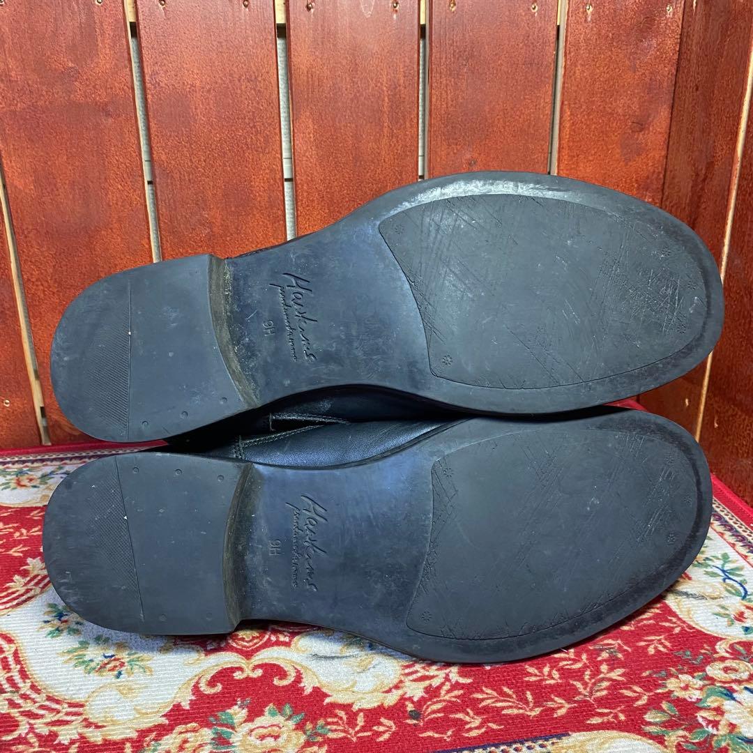 Hawkins エンジニアブーツ　9H ブラック　レザー　ベルト