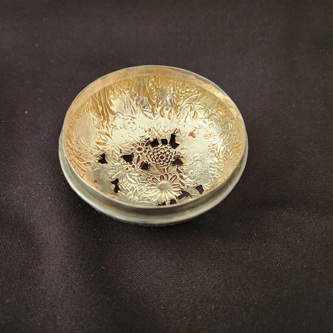 青磁 袴腰香炉 銀火屋 純銀 刻印