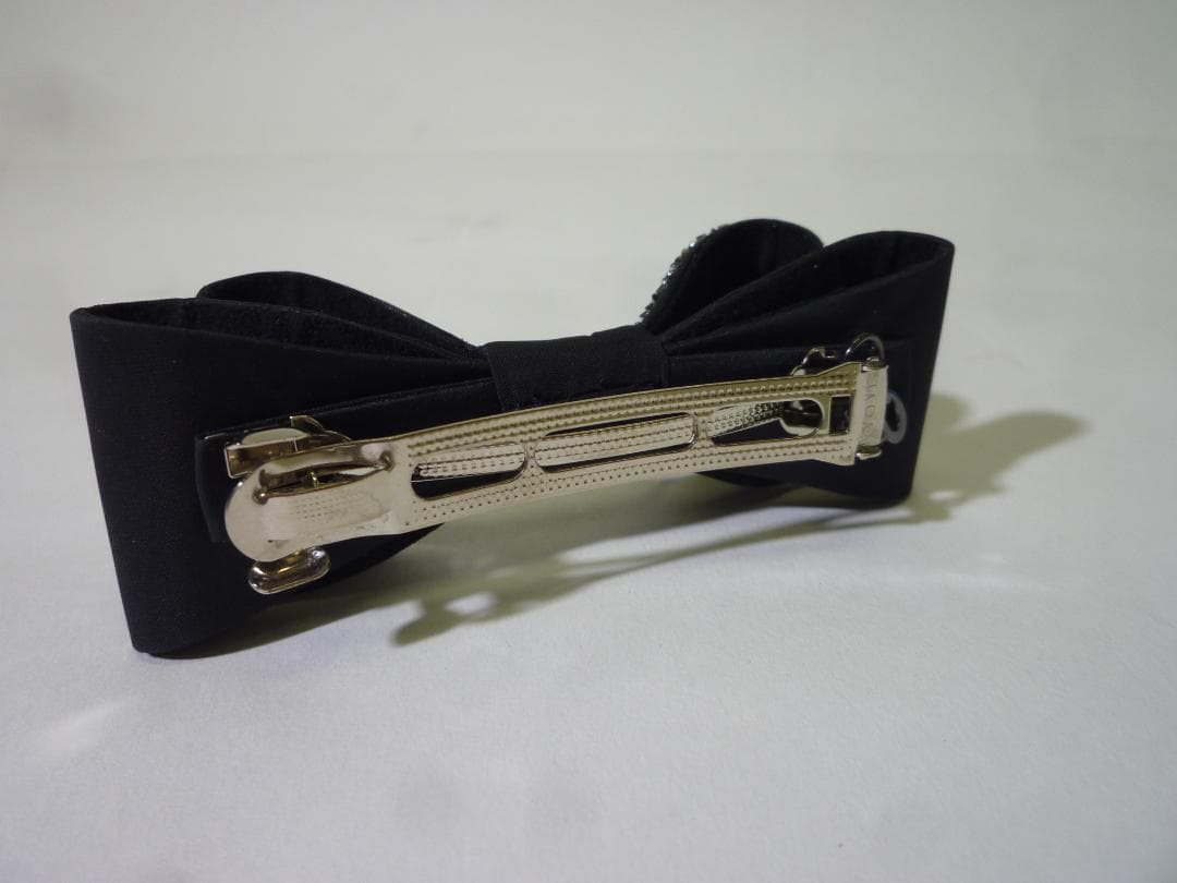 コンプレックスビズ　バレッタ　リボン　ブラック