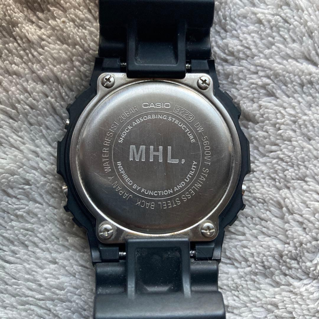 電池新品・美品　G-SHOCK MHL. デジタル腕時計　コラボ　黒×白