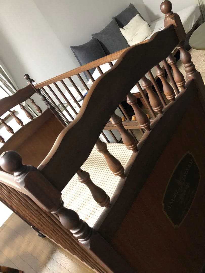 集金兵　　木製ベビーベッド 日本製