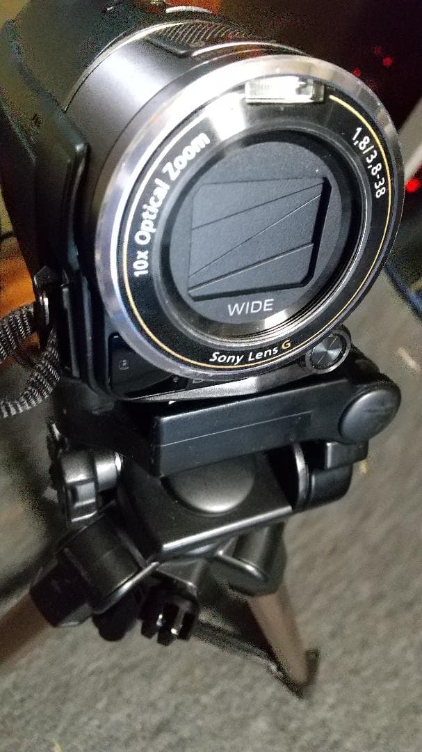 ソニーHDR-CX550 三脚セット バッテリー残量なく未確認の為、現状品