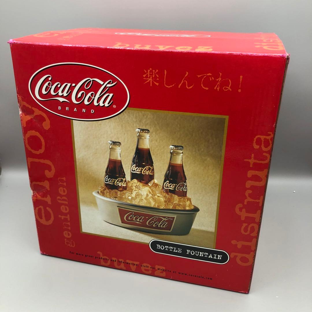 希少アメリカビンテージコカコーラボトル水が流れて光るクーラーボックスディスプレイ