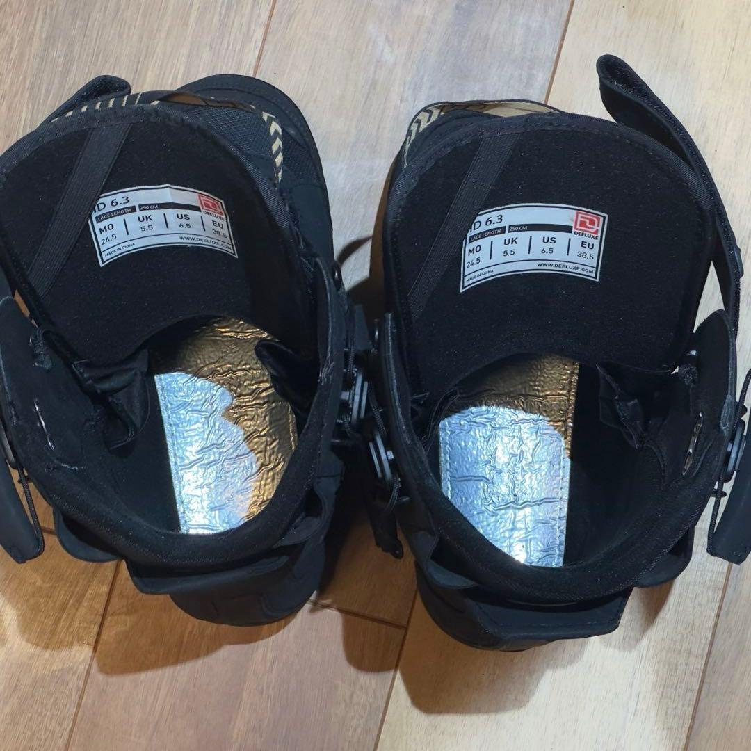 【美品】DEELUXE ID 6.3 スノーボードブーツ 24.5cm ブラック