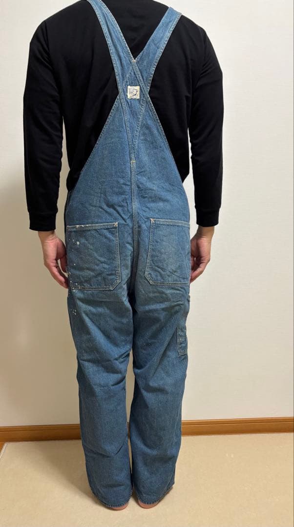 orslow デニムオーバーオール ペイント加工