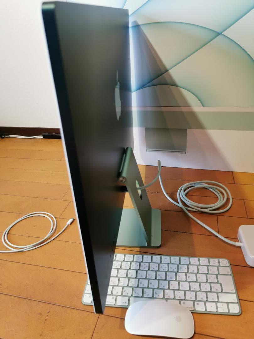 【使用14日21hのみ】iMac 24インチ M1 グリーン 純正箱・付属品完備
