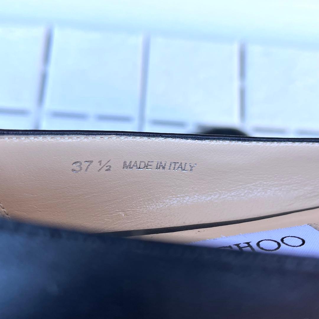 訳あり 37.5 JIMMY CHOO フラット　パンプス　ぺたんこ　24.5