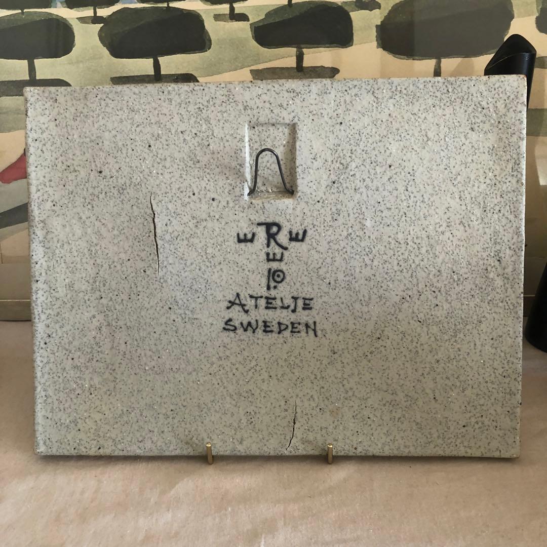 北欧　Inger Persson インガーパーソン　陶板　アンティーク