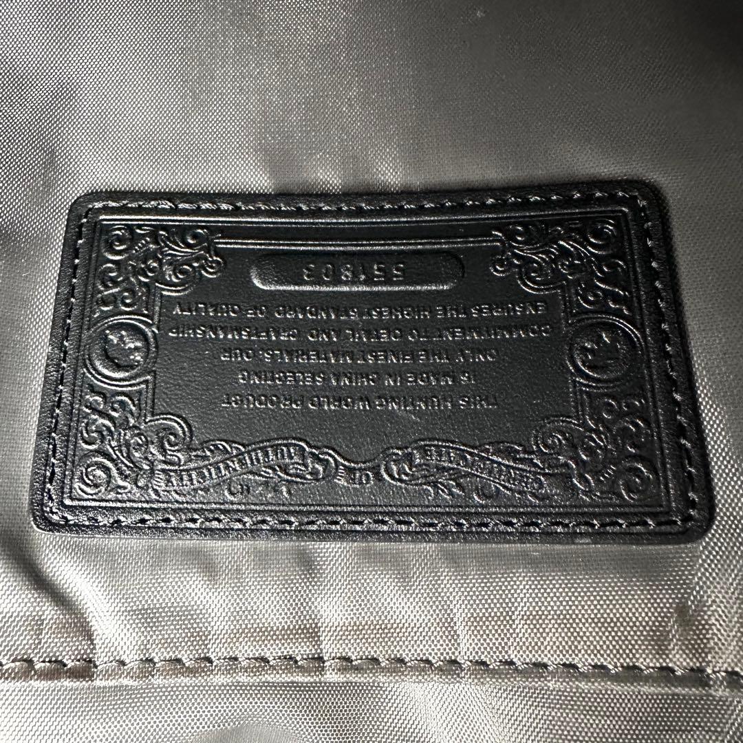 ハンティングワールド　メッセンジャーバッグ　レザー　キャンバス　黒　ショルダー