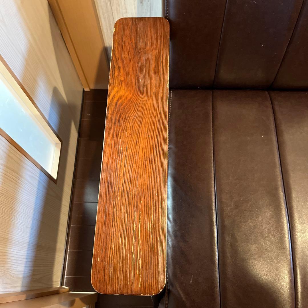 傷・汚れに強い合成皮革2人用ソファ(Nシールド　ステイン2KD DBR) ニトリ