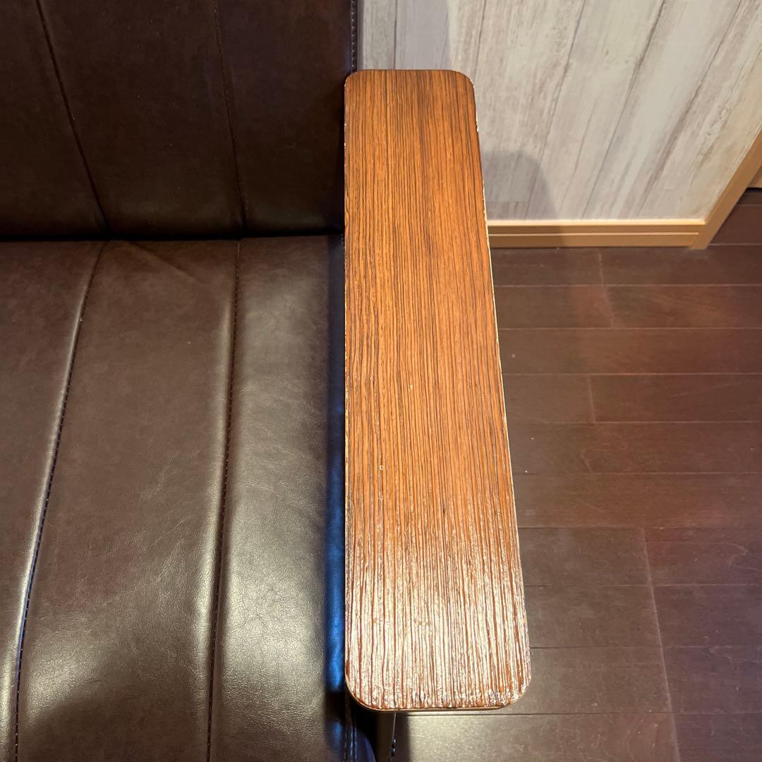 傷・汚れに強い合成皮革2人用ソファ(Nシールド　ステイン2KD DBR) ニトリ