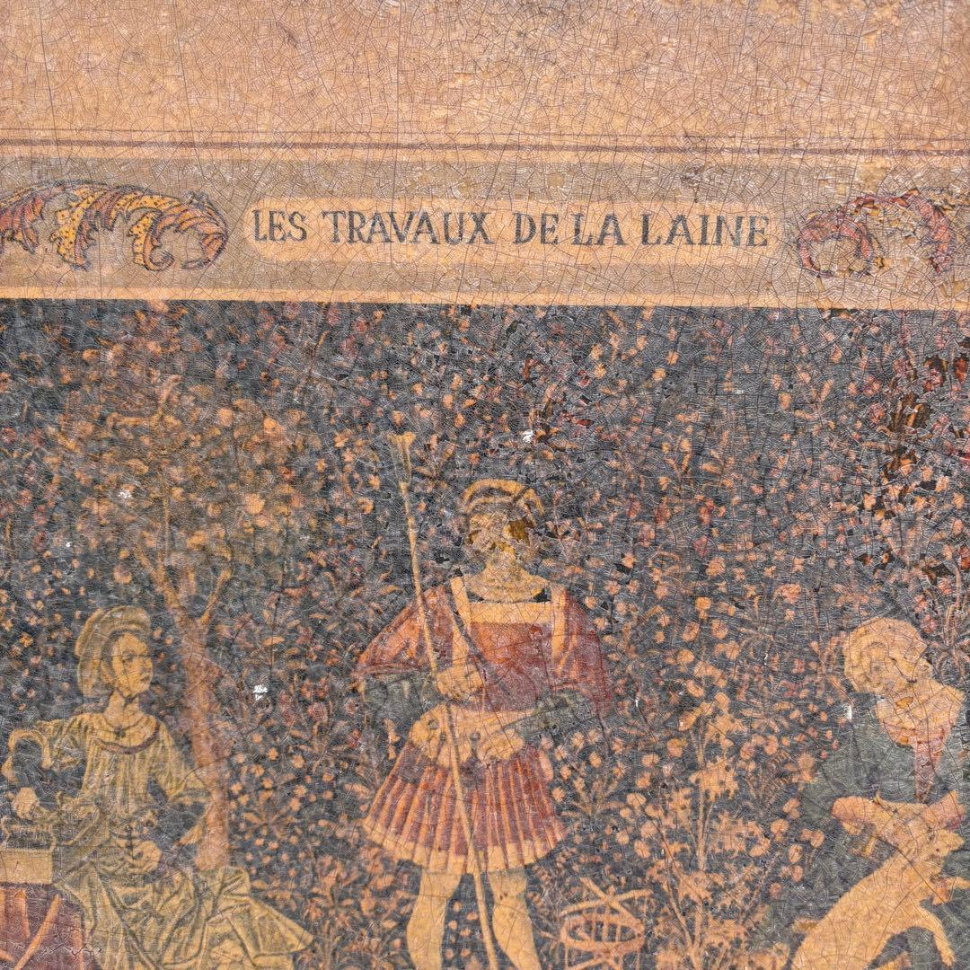 ビンテージ木製　壁掛け　絵画　ウォールデコ　ワールドビンテージ