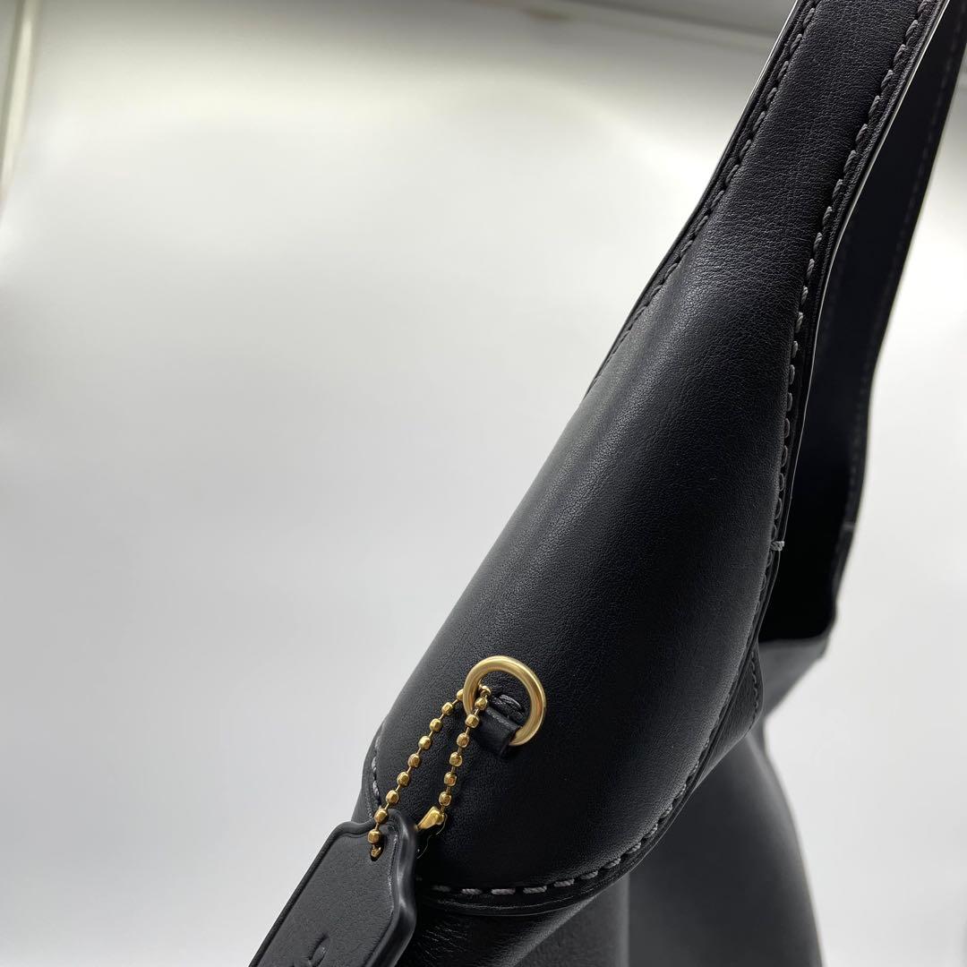 【極美品】コーチ　ブルックリン39 ワンショルダーバッグ　レザー　黒　A4可能