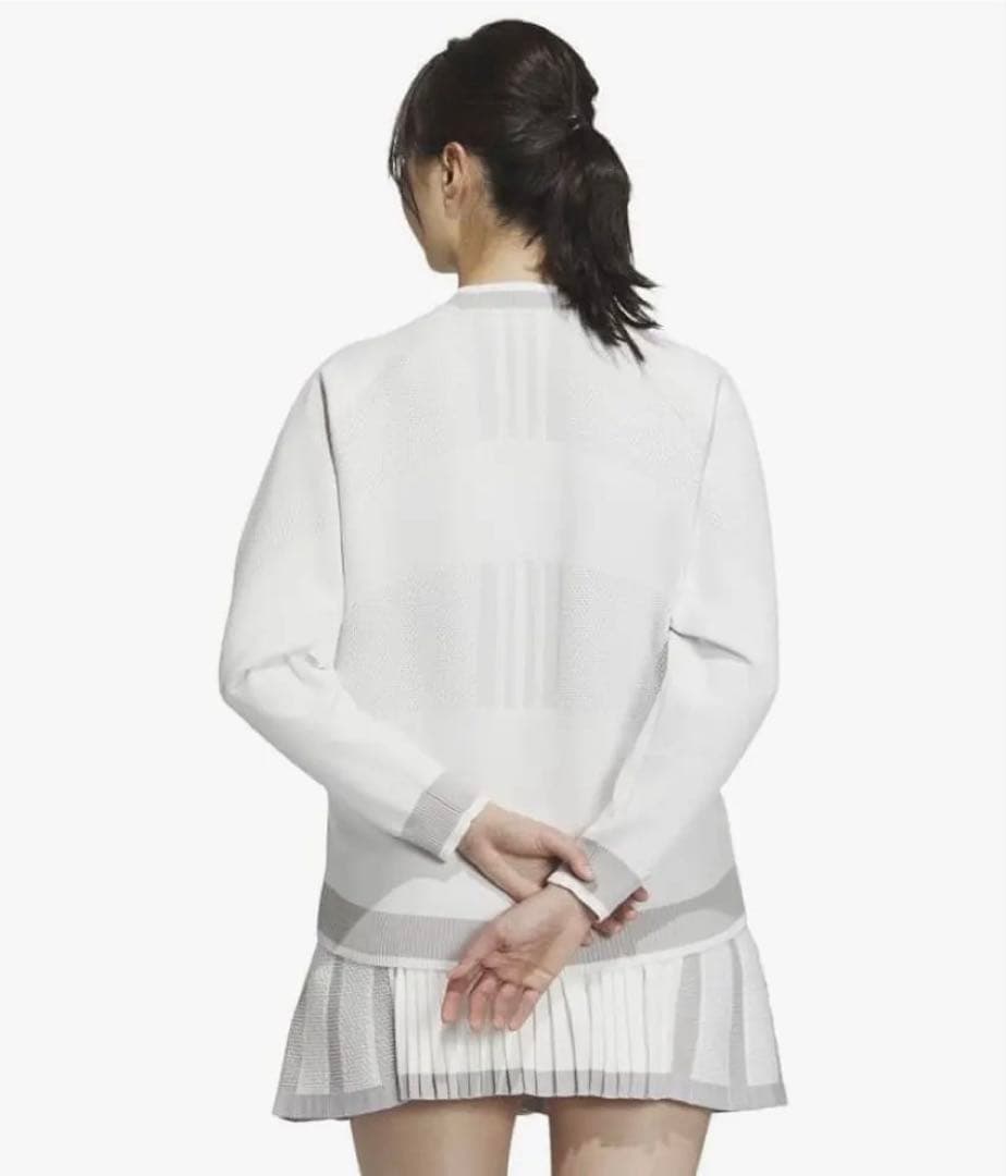 新品adidasゴルフ人気PRIMEKNITニットプリーツスカートセットアップ