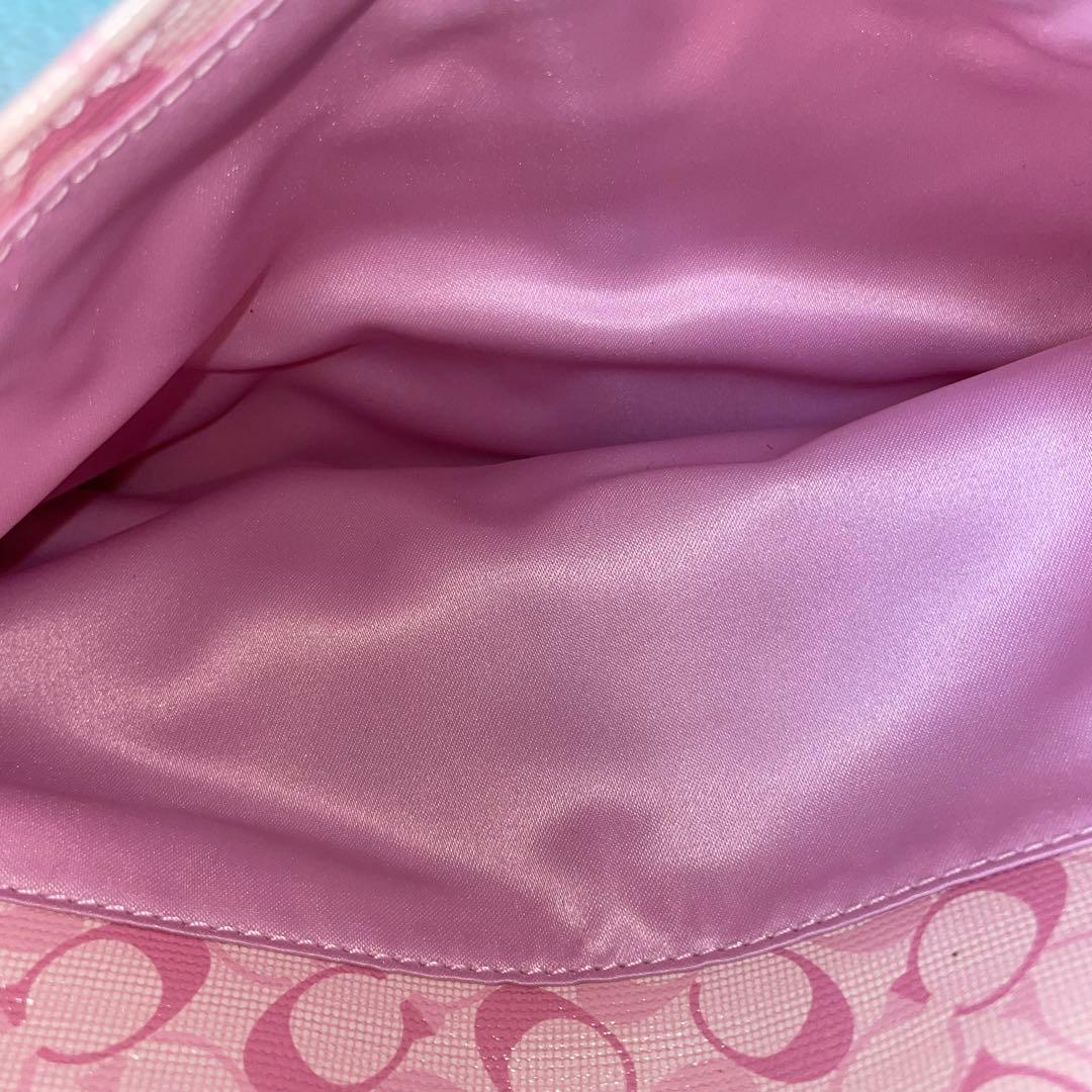 【美品】 COACH コーチ ハンドバッグ ミニボストン ピンク 17154