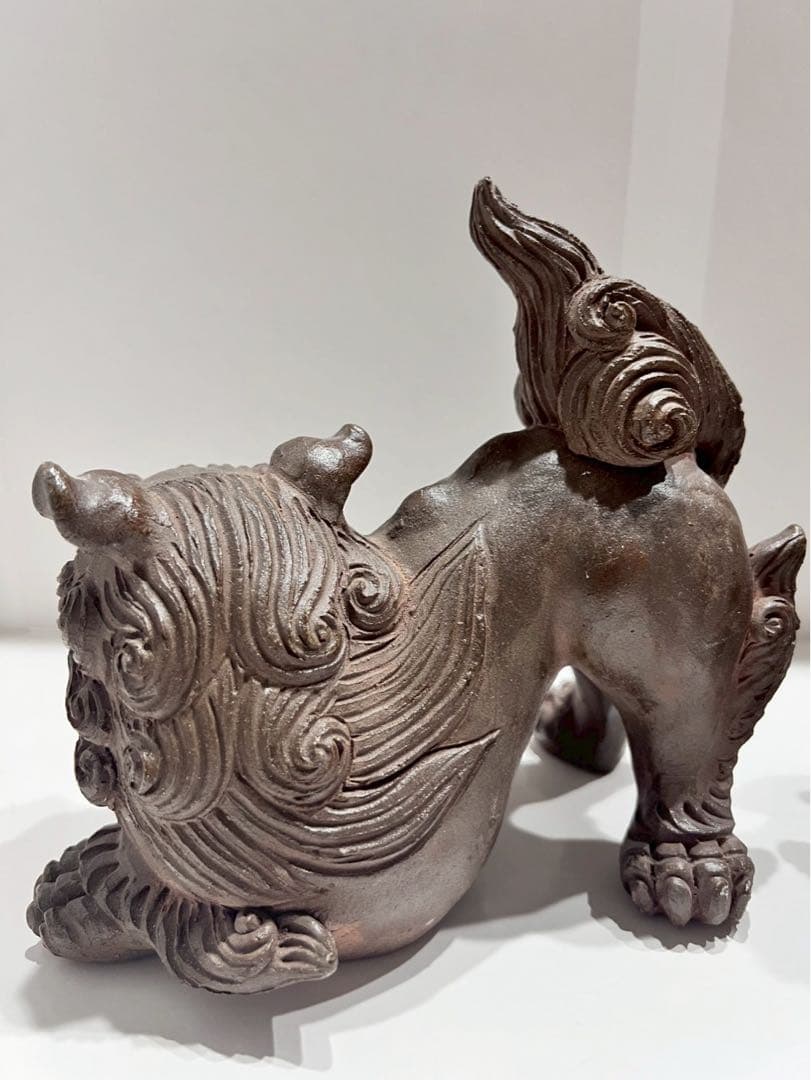 シーサー 陶器製 手造り 置物 狛犬 魔除け 厄除け