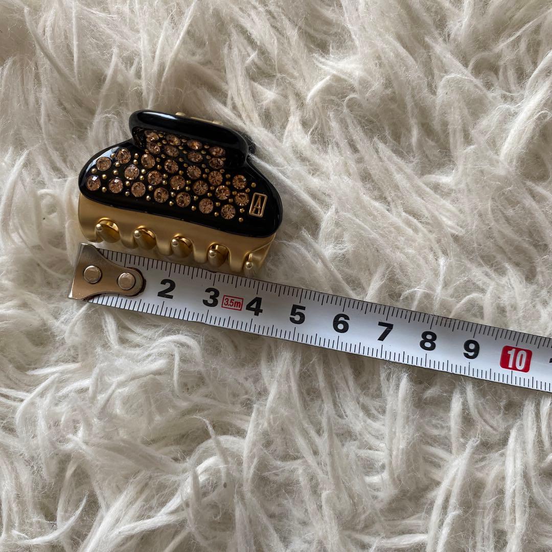 acca ヘアクリップ　S ブラック　ロゴ入り