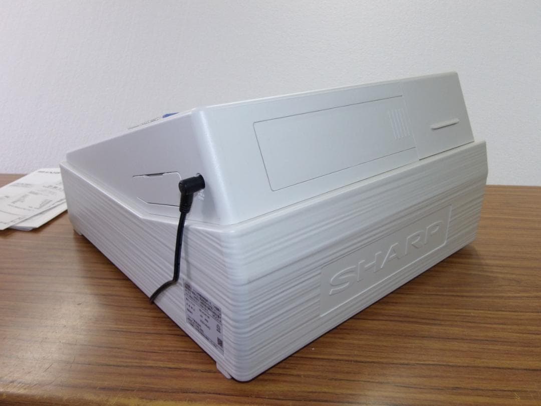 美品317設定無料横型領収証シャープ８部門インボイスレジスターXE-A147