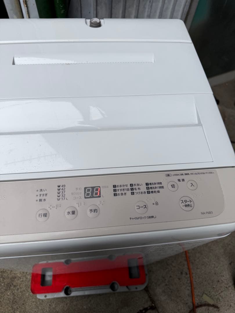 美品 Panasonic パナソニック 全自動洗濯機 6kgNA-F6B3-C