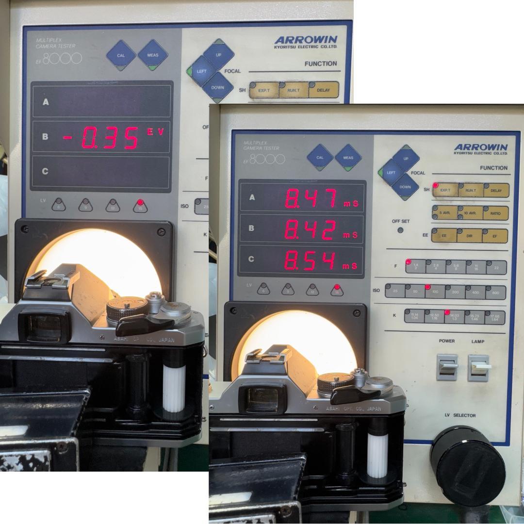 PENTAX MX / SMC 55mm F1.8 露出計動作OK