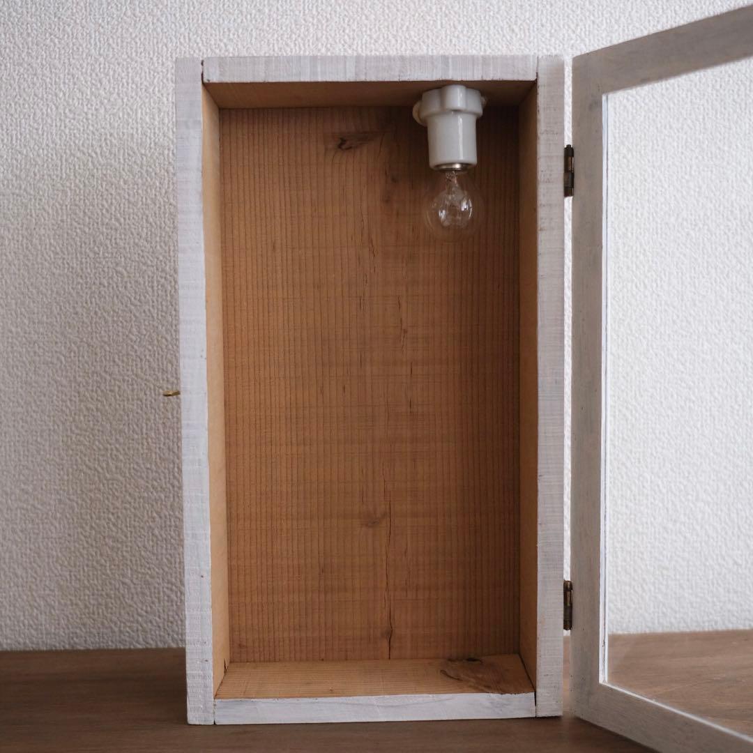 ショーケース コレクションケース 照明 古道具 アンティーク オブジェ ジブリ