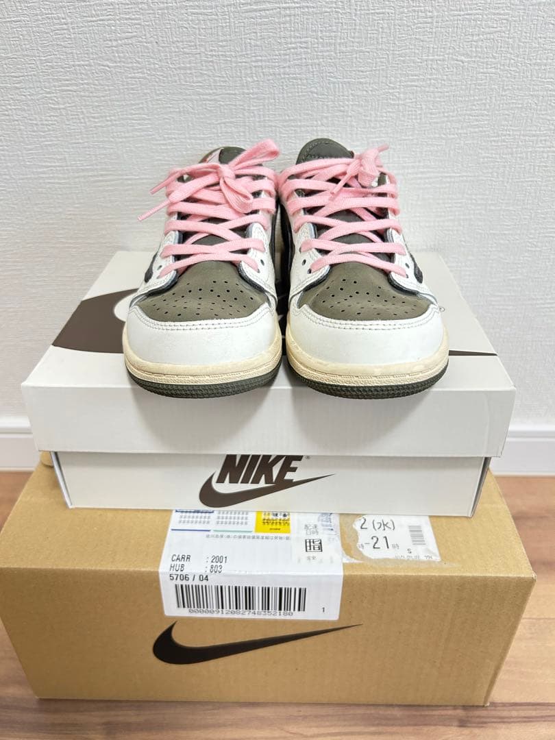 ジョーダン1LOW トラヴィス スコット リトルキッズシューズ 20.5cm