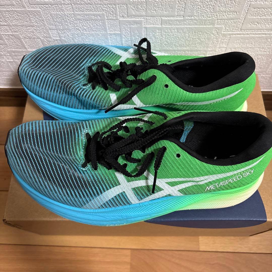 ASICS SPEED SKY グリーン/ブルー　24.0cm