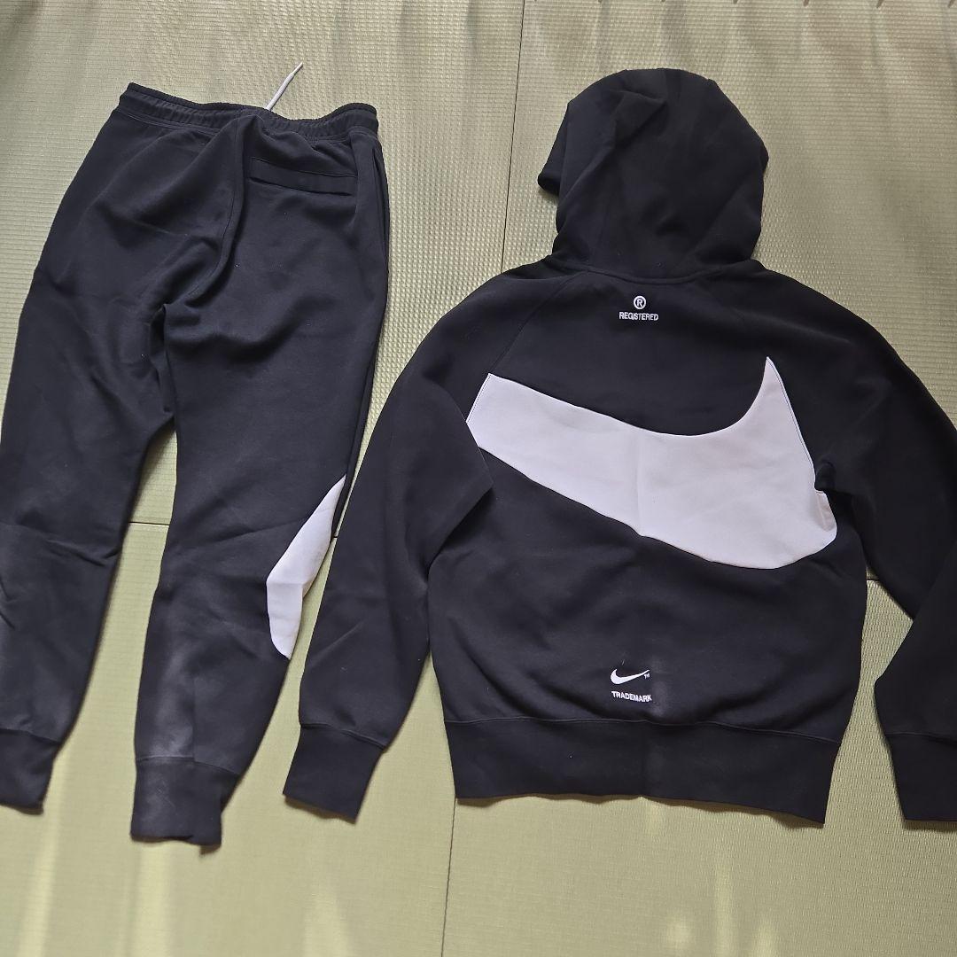 綺麗！Nike ジャージ上下セットアップ ブラック/ホワイト　M