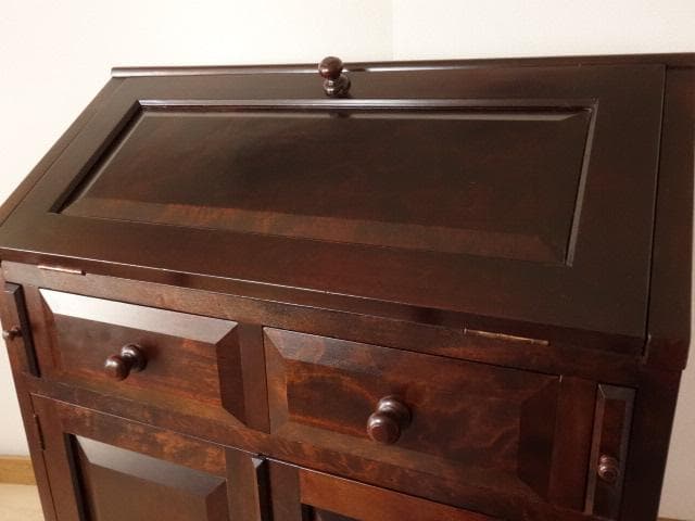 民芸家具　ライティングビューロー　再塗装済　ＵＳＥＤ