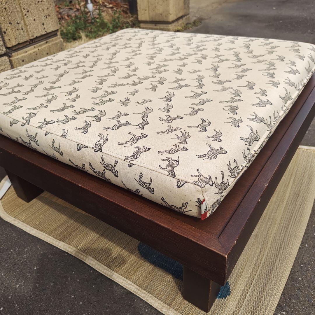 昭和レトロ　カリモクkarimoku 座布団付き　高級椅子　折りたたみ式　当時物