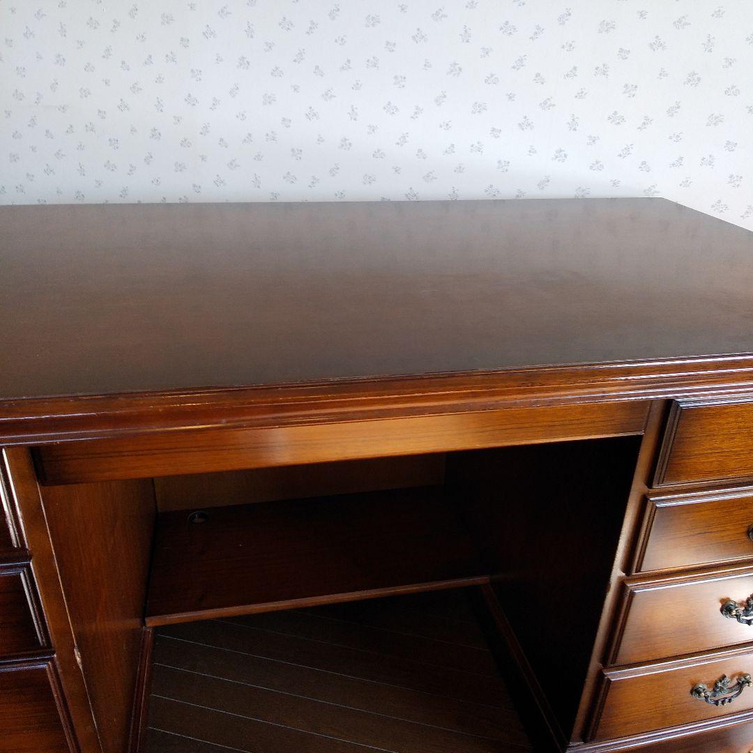 カリモク製　書斎デスク