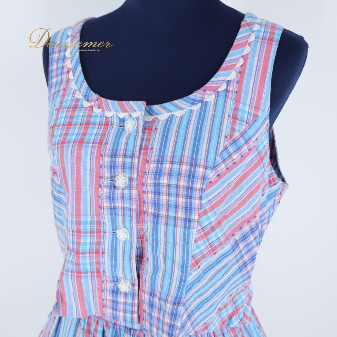 【美品 日本製 フォークダンス衣装】ブルー Romi Mother 上下セット