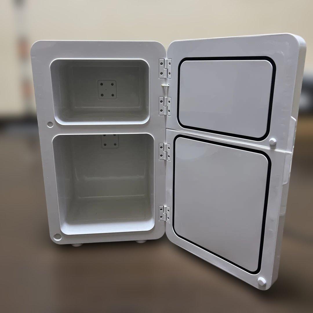 コンパクト冷蔵庫 2段式 ホワイト