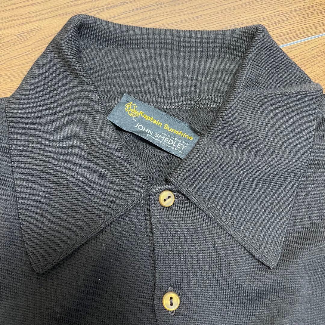 KAPTAIN SUNSHINE×JOHN SMEDLEY ウールニットポロ