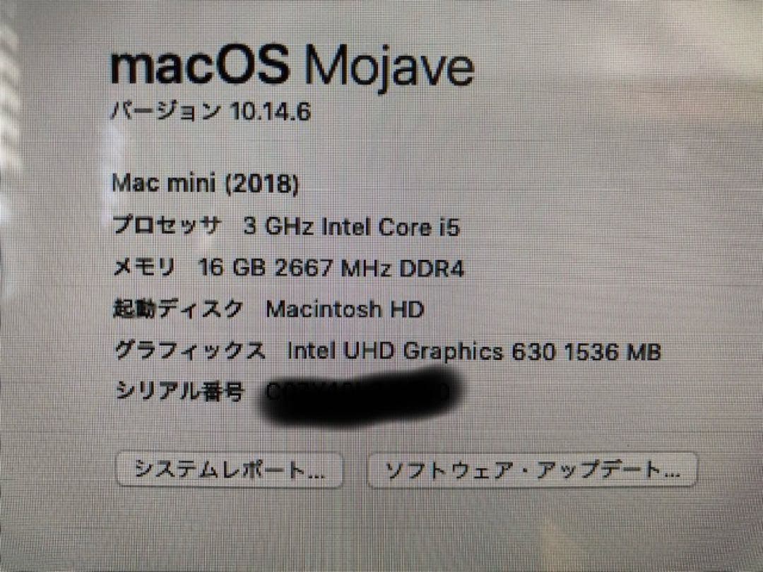 Mac mini 2018 SSD512GB メモリ16GB core i5