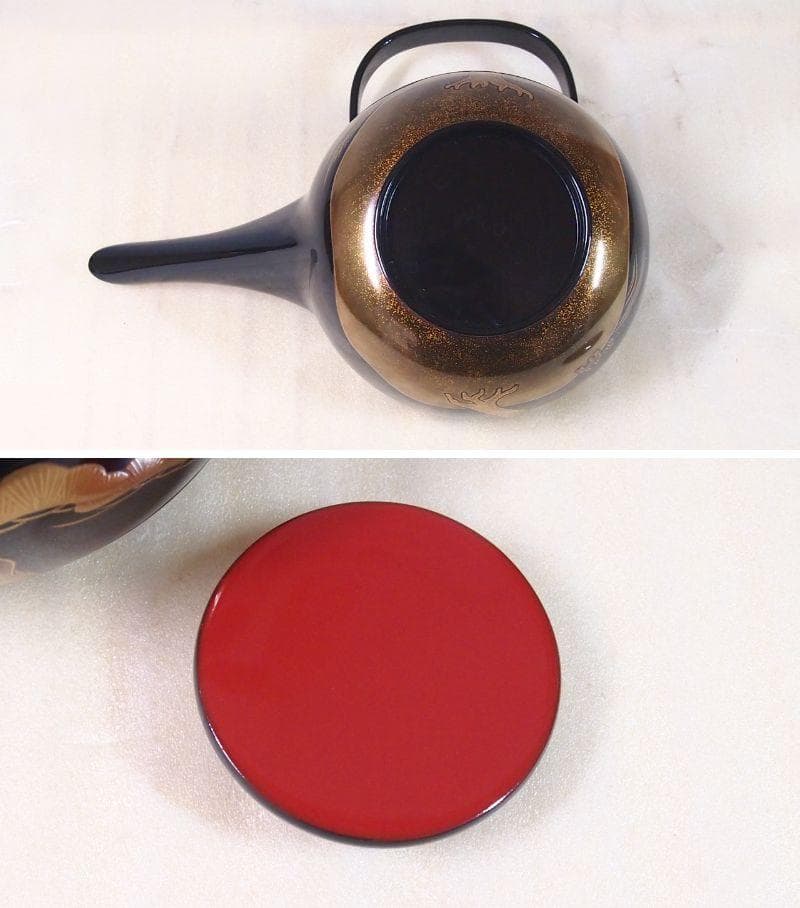 【高級・良品】輪島塗 五島屋謹製 光甫作 松島蒔絵 屠蘇器 三つ揃 山水蒔絵