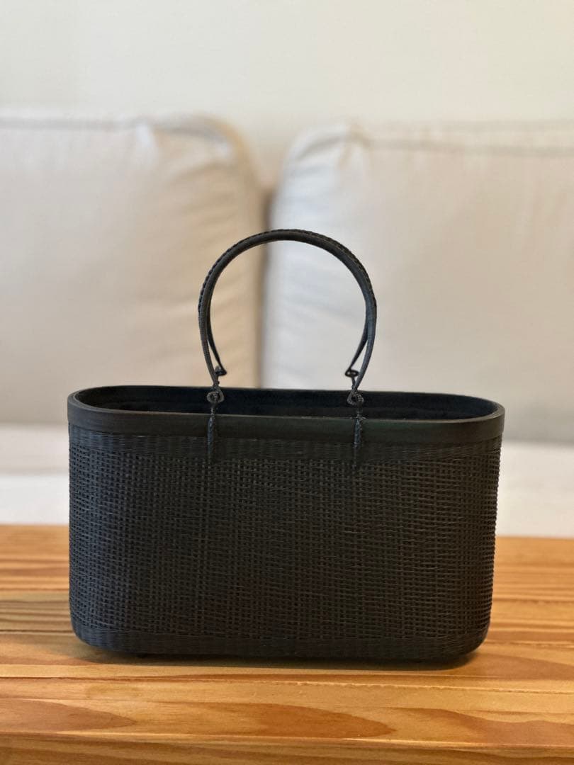 【新品】 タイ王室御用達　高級　プラニー工房　茶籠 竹　着物　かごバック 夏