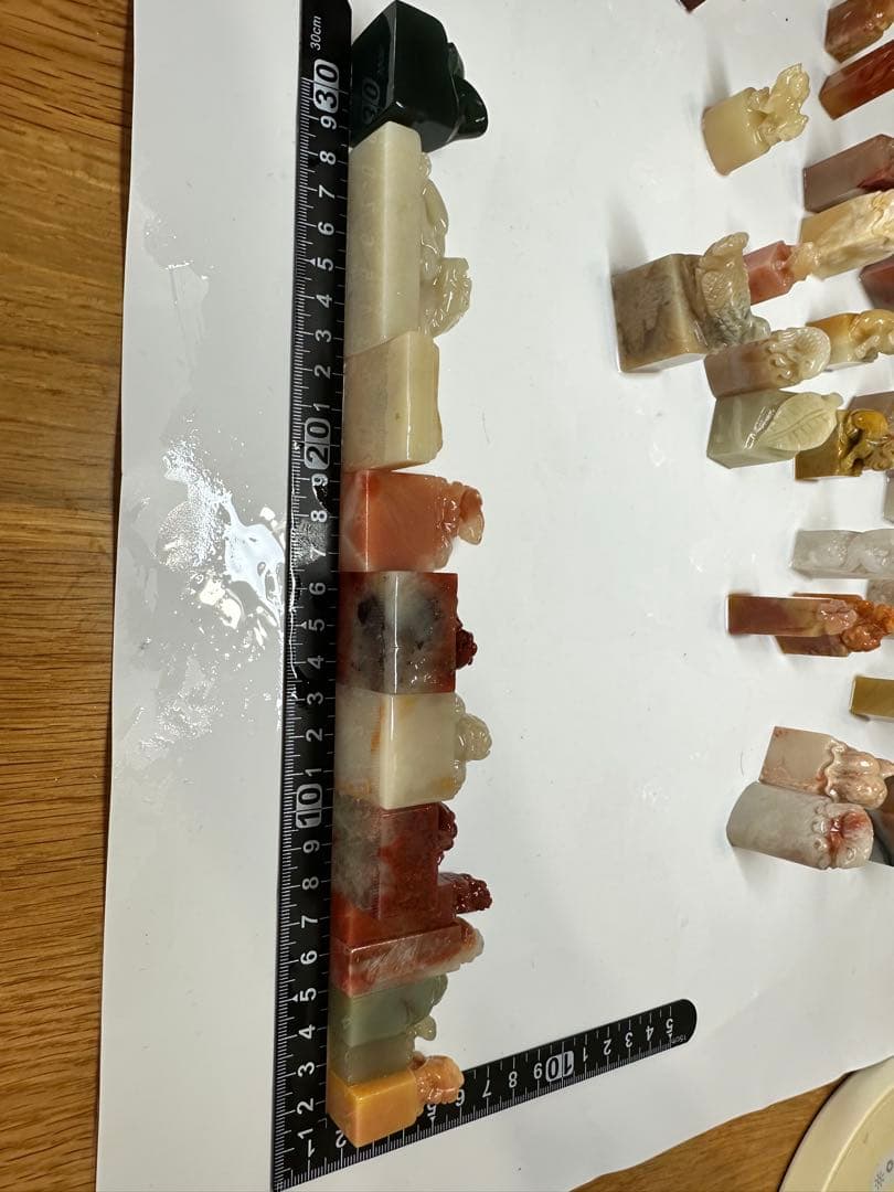 決算セール　篆刻　印材　印石　まとめ　書道　落款　遊印　100個セット2