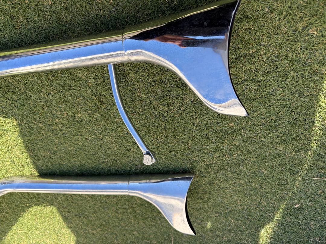 Evo マフラー 1985年式 に付けていたフィッシュテールマフラーになります。